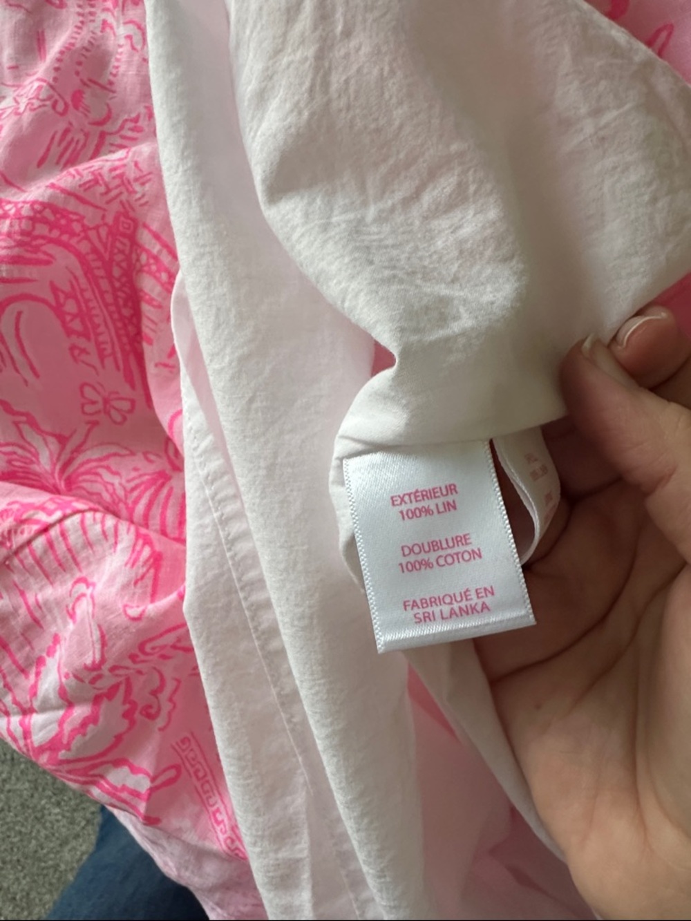 NWT Ellowyn Linen Dress Conch Shell Pink - Picture 4 of 5